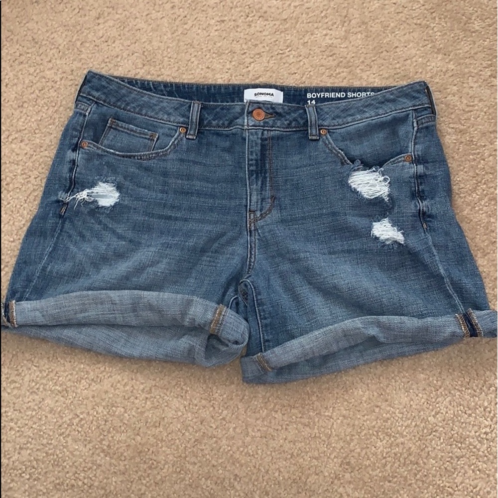 sonoma boyfriend jean shorts